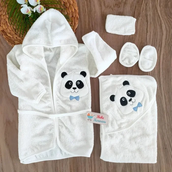 panda bebek bornoz takımı kod