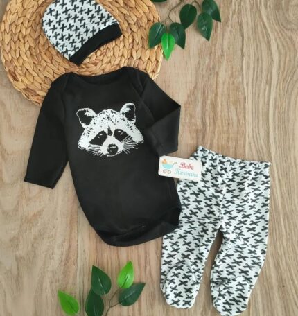 Erkek Bebek %100  Pamuklu Çıtçıtlı Bady Takımı
