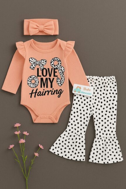 Kız Bebek İspanyol Paça Çıtçıtlı Bady Takımı