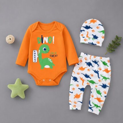 Dino %100 pamuklu Çıtçıtlı Bady Takımı