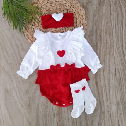 Kalpli %100 Pamuklu Babet Ayakkabılı Badi Takım