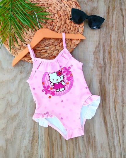 Hello Kitty Askılı Deniz Mayosu