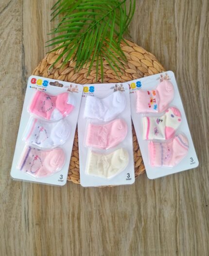 Yenidoğan %100 Pamuk Bebek Çorap