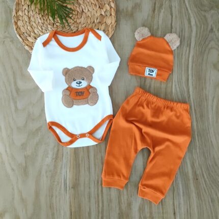 Sevimli Ayıcık Çıtçıtlı body Takım