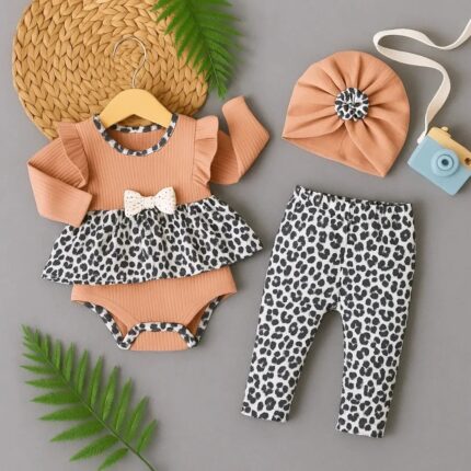 Leopar 3'lü Çıtçıtlı Badi Takım