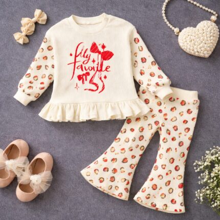 %100 Pamuklu İspanyol Paça 2'li Takım