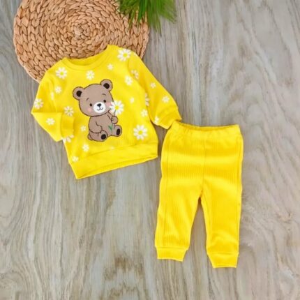 Sevimli Ayıcık %100 Pamuklu 2'li Takım