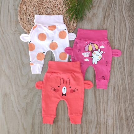 %100 Pamuklu Kulaklı Şalvar Pantolon