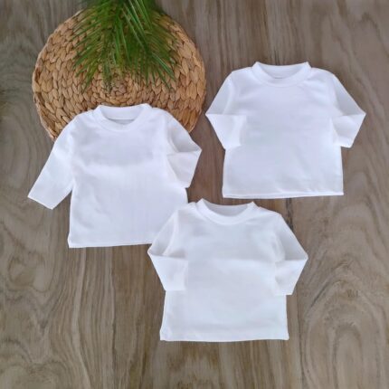 Uzun Kollu %100 Pamuk 3'lü Badi Takım