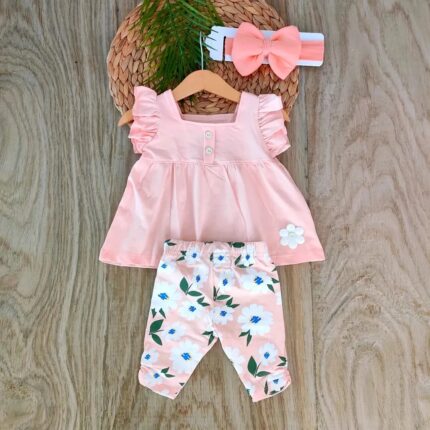 Papatya Yazlık Taytlı 3'lü Takım