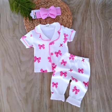 %100 Pamuklu Yazlık Gecelik Pijama Takımı