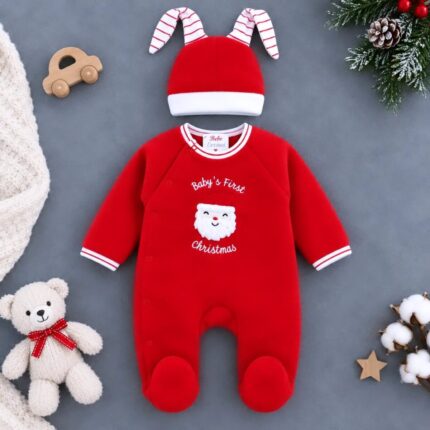 %100 Pamuklu Kışlık Polar Kumaş Tulum Seti